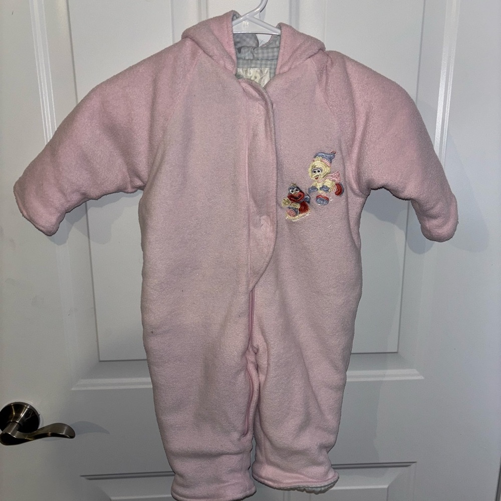 Vintage Sesame Street Baby Snowsuit - Size 12 months